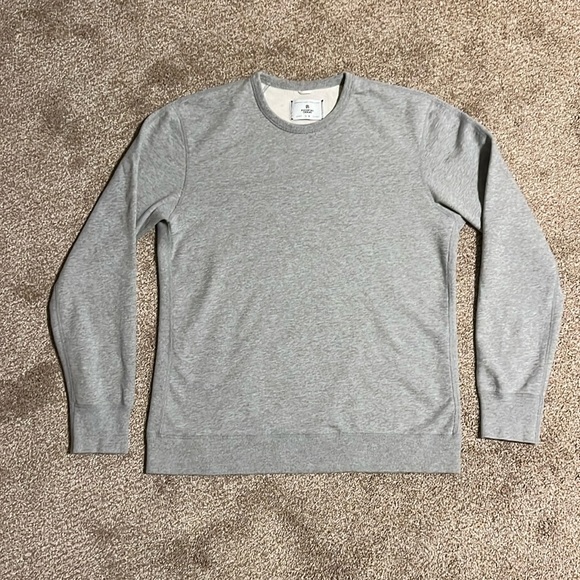 Reigning Champ Midweight Terry Crewneck, Gray - Picture 1 of 8
